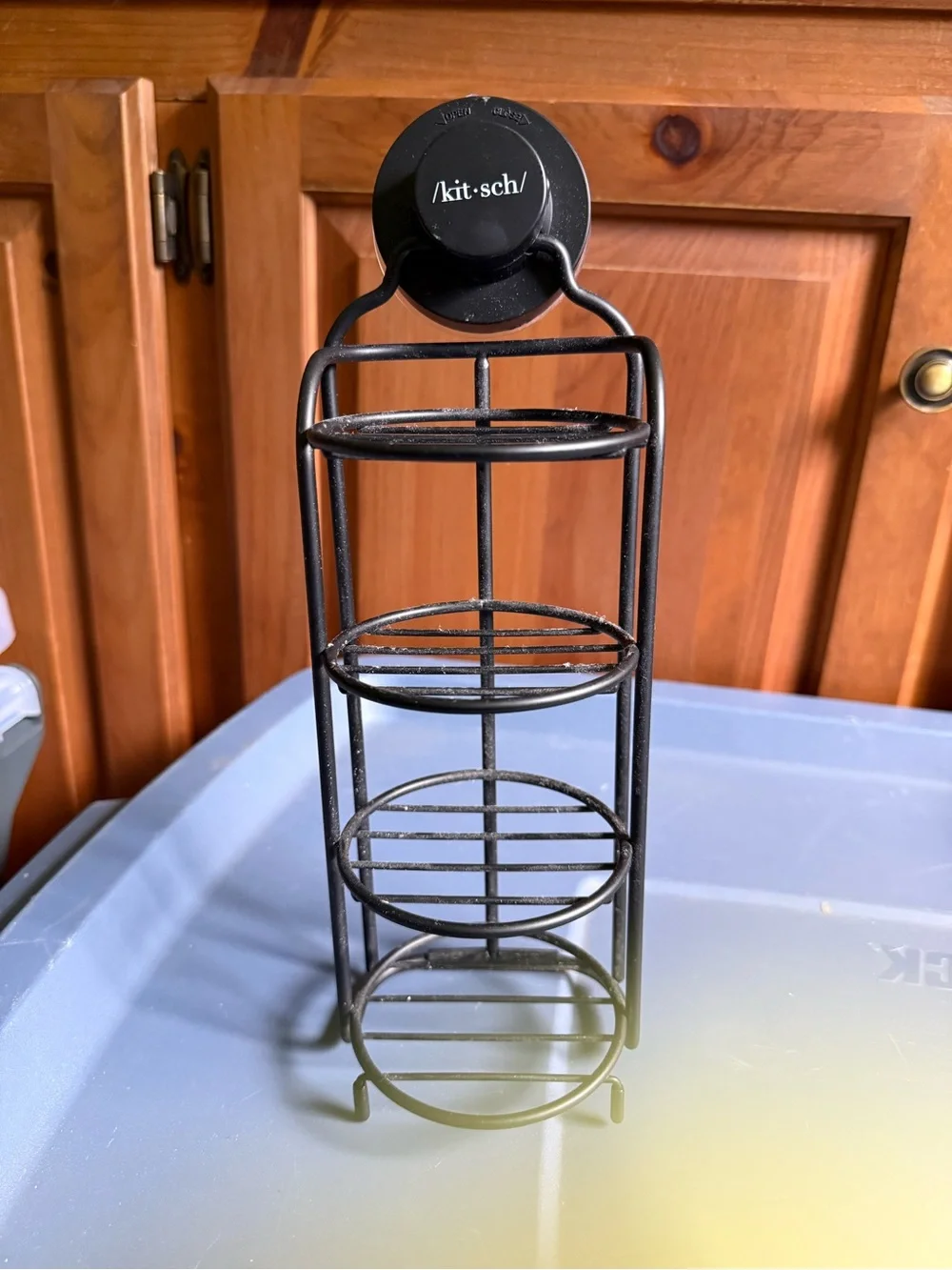 Kitsch Self-Draining Shower Caddy, a 4-tier vertical organizer